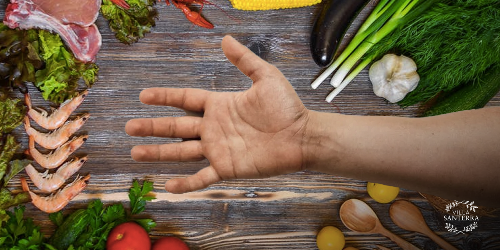 ¿Qué es el método de la mano en la nutrición?