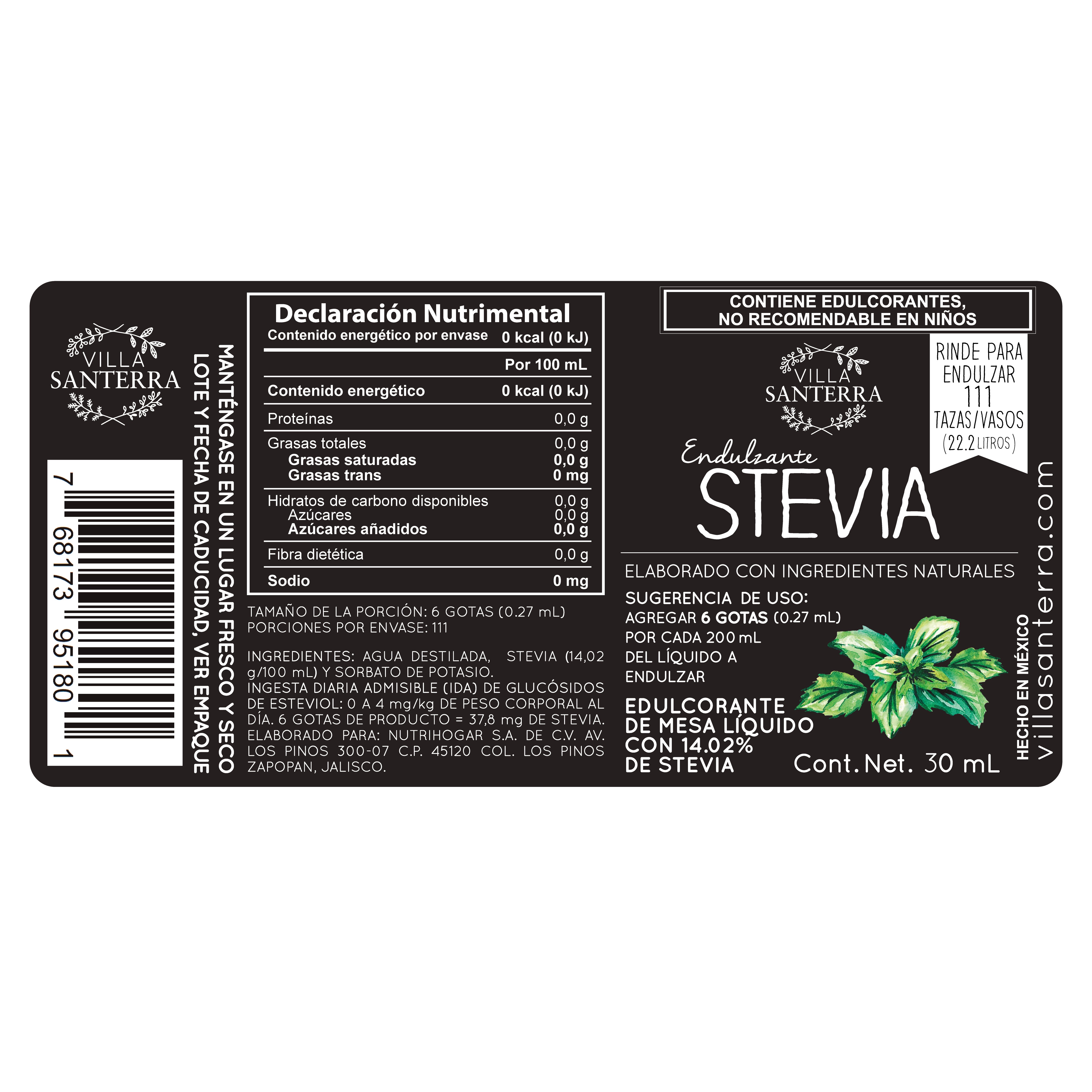 Stevia Líquida 30ml