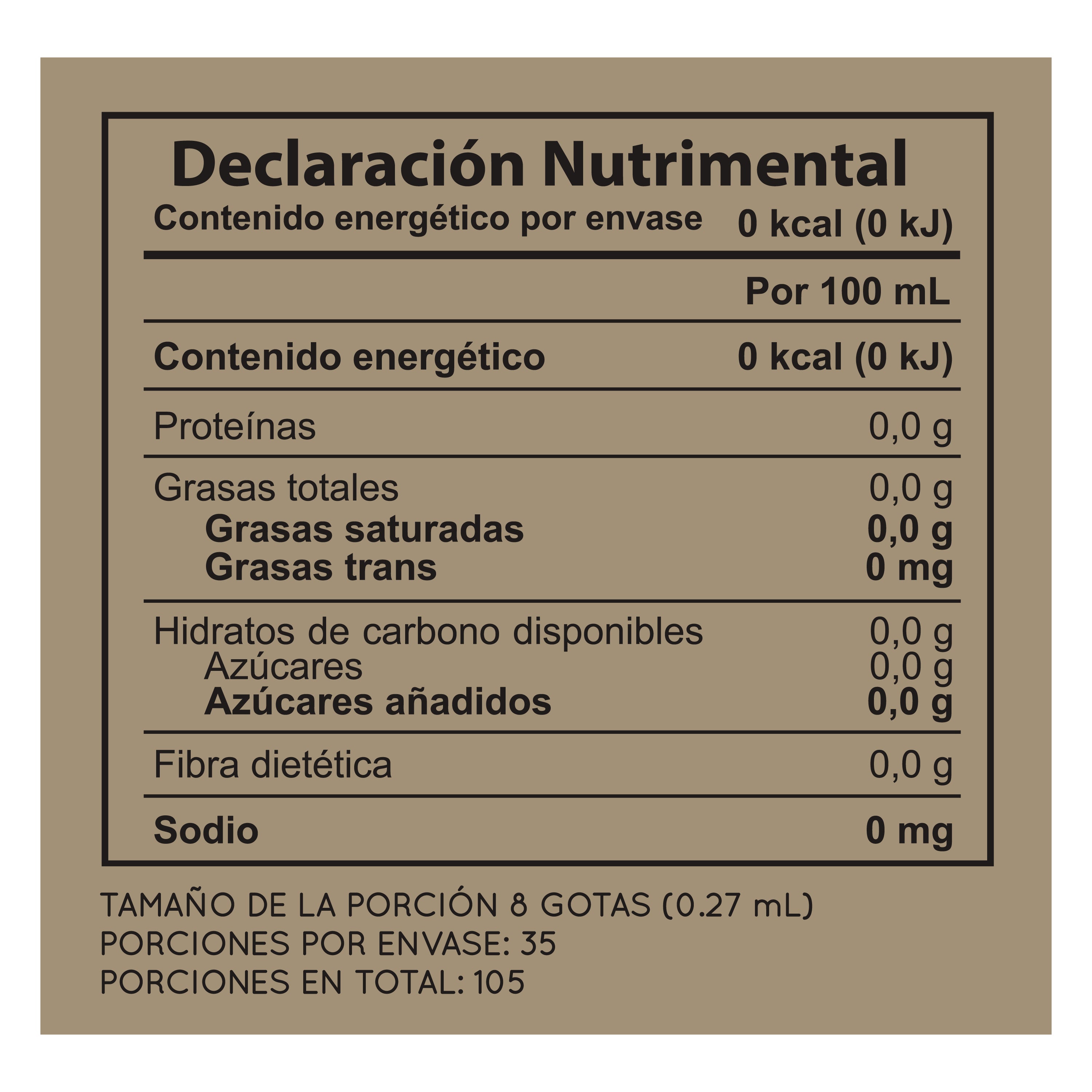 Stevia Líquida Villa Santerra (Portátil 105 porciones)