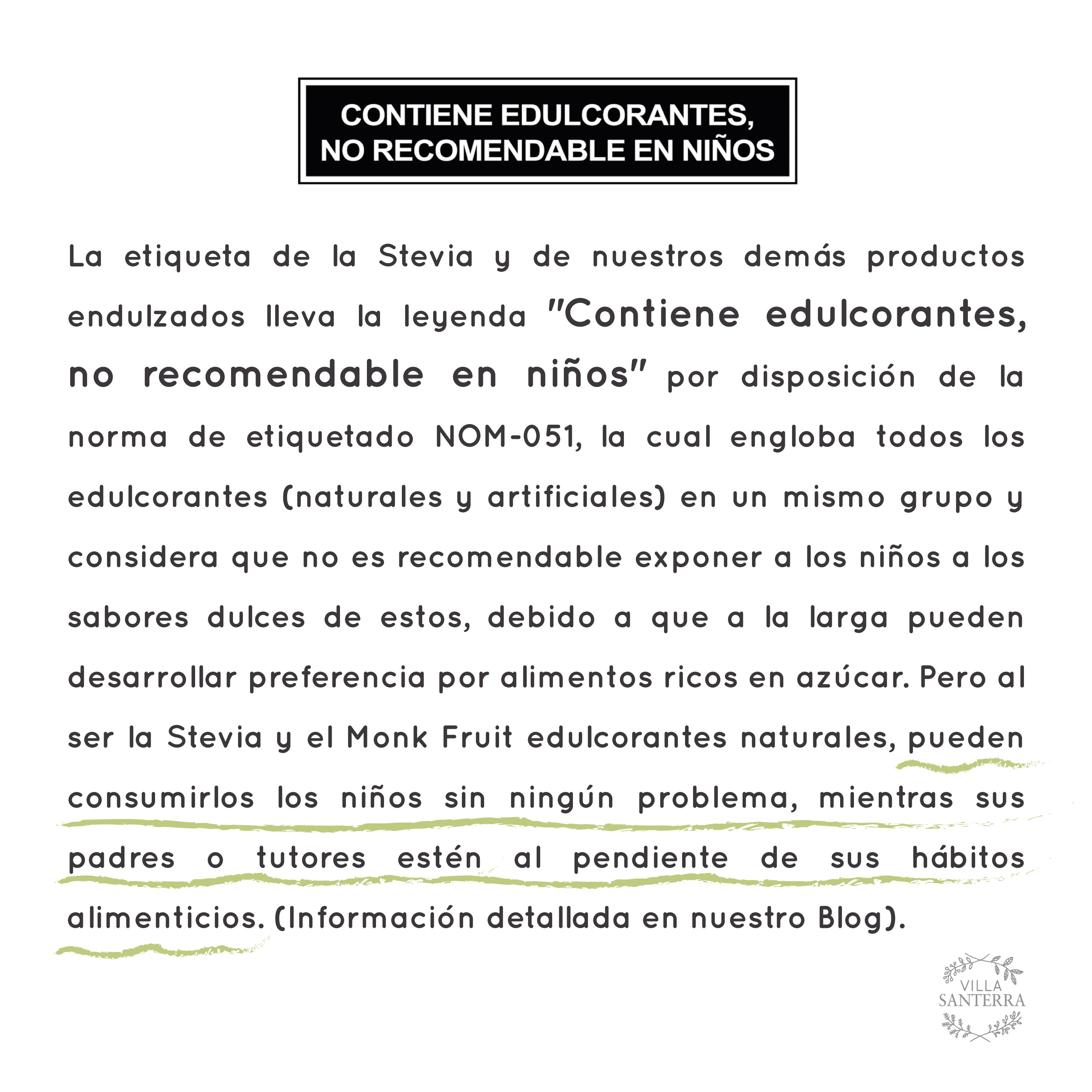Stevia Líquida Villa Santerra 500 ML Para Food Service