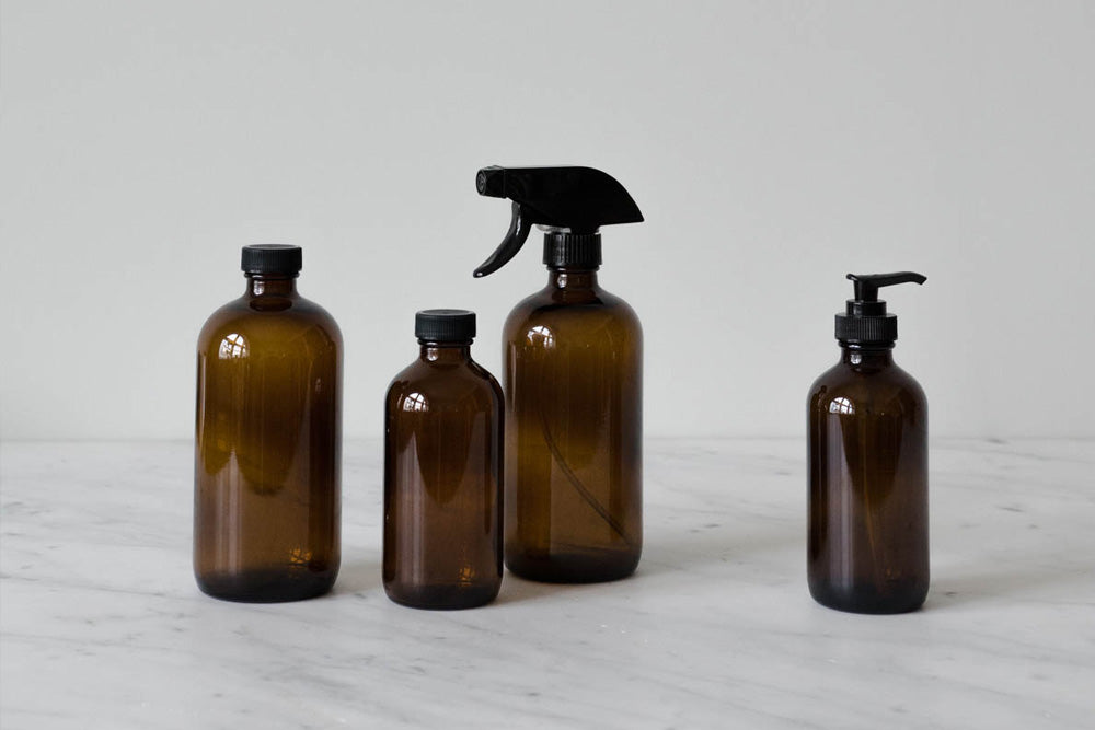 Vidrio ámbar para la preservación de propiedades.