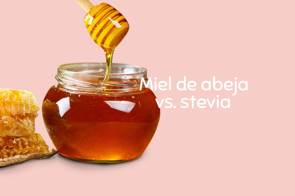Miel de abeja vs. Stevia.