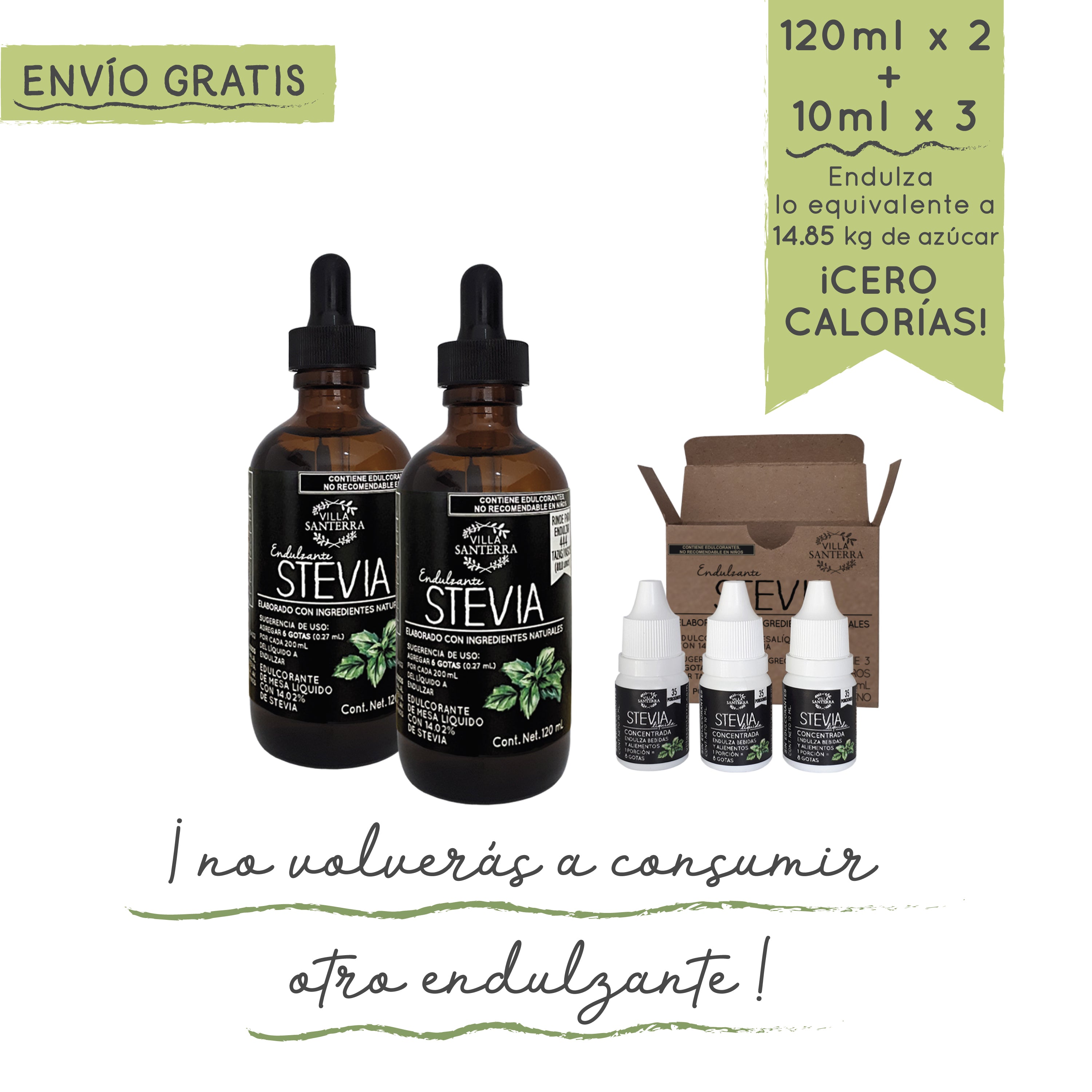 Kit Endulzante para Diabéticos + Envío Gratis