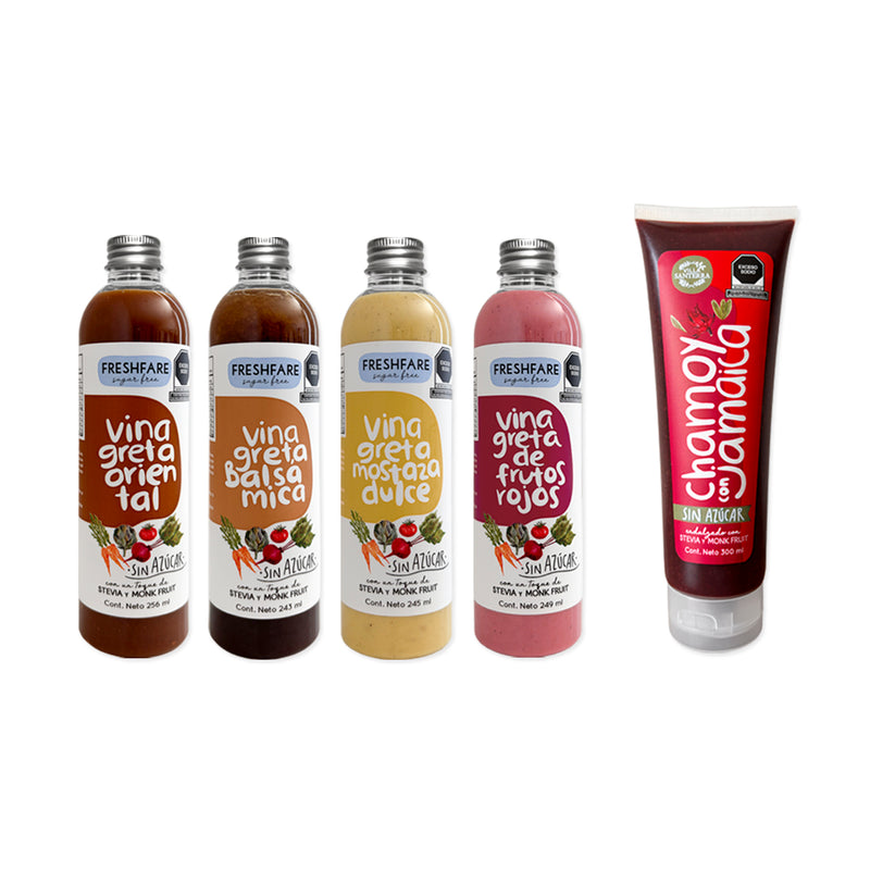 Kit Sugar Free (Aderezos, Vinagretas, Chamoy)