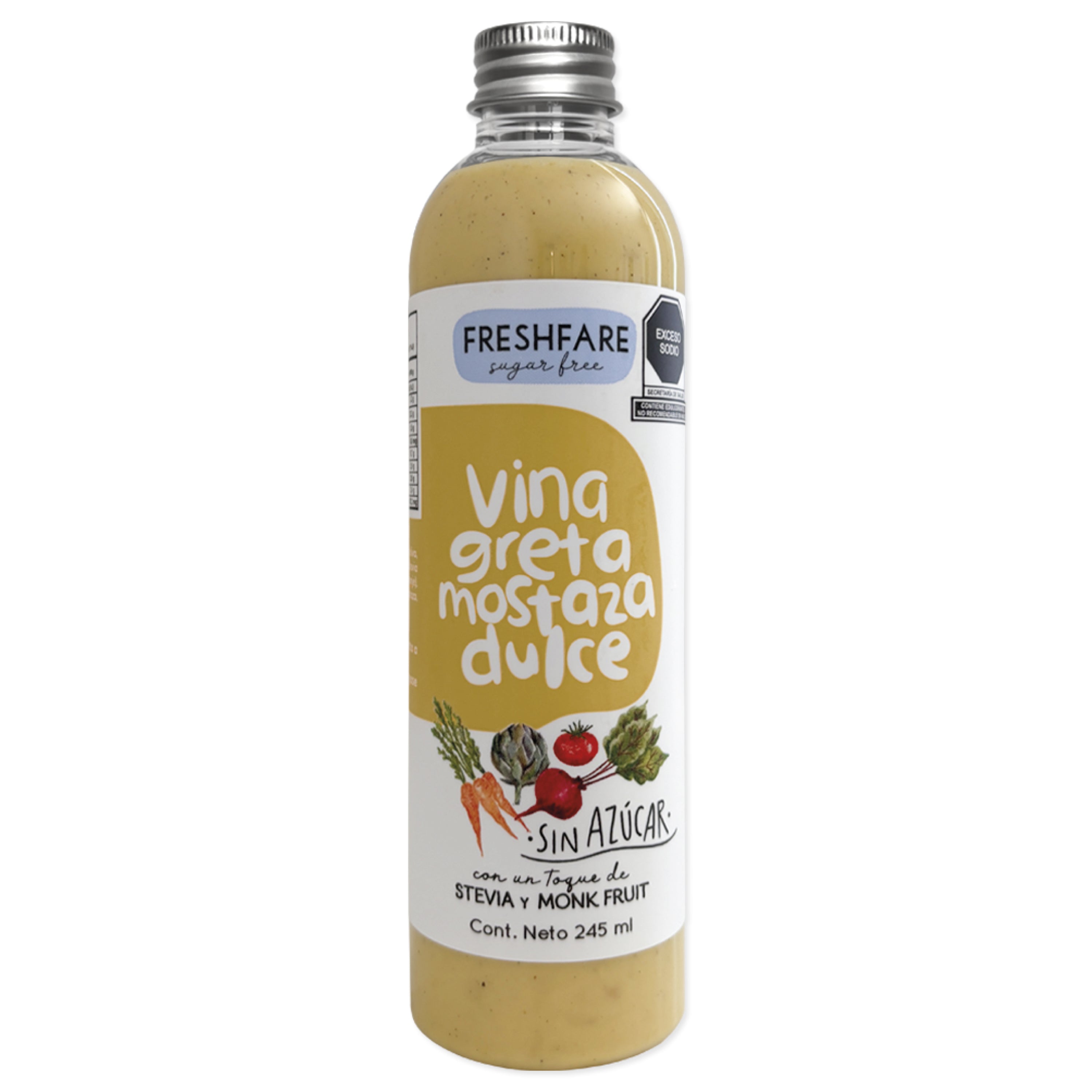 Aderezo Vinagreta Mostaza Dulce sin Azúcar