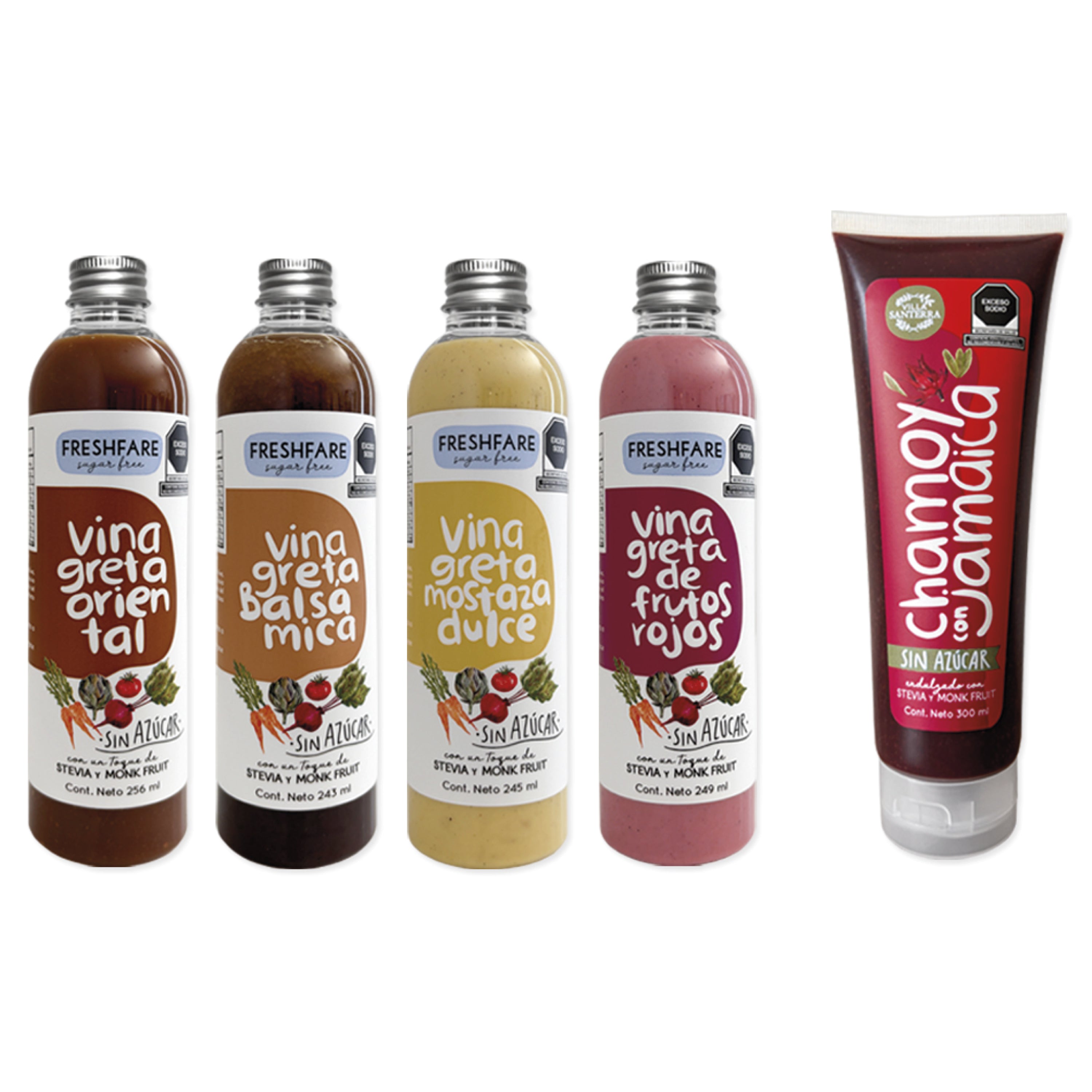 Kit Sugar Free (Aderezos, Vinagretas, Chamoy)
