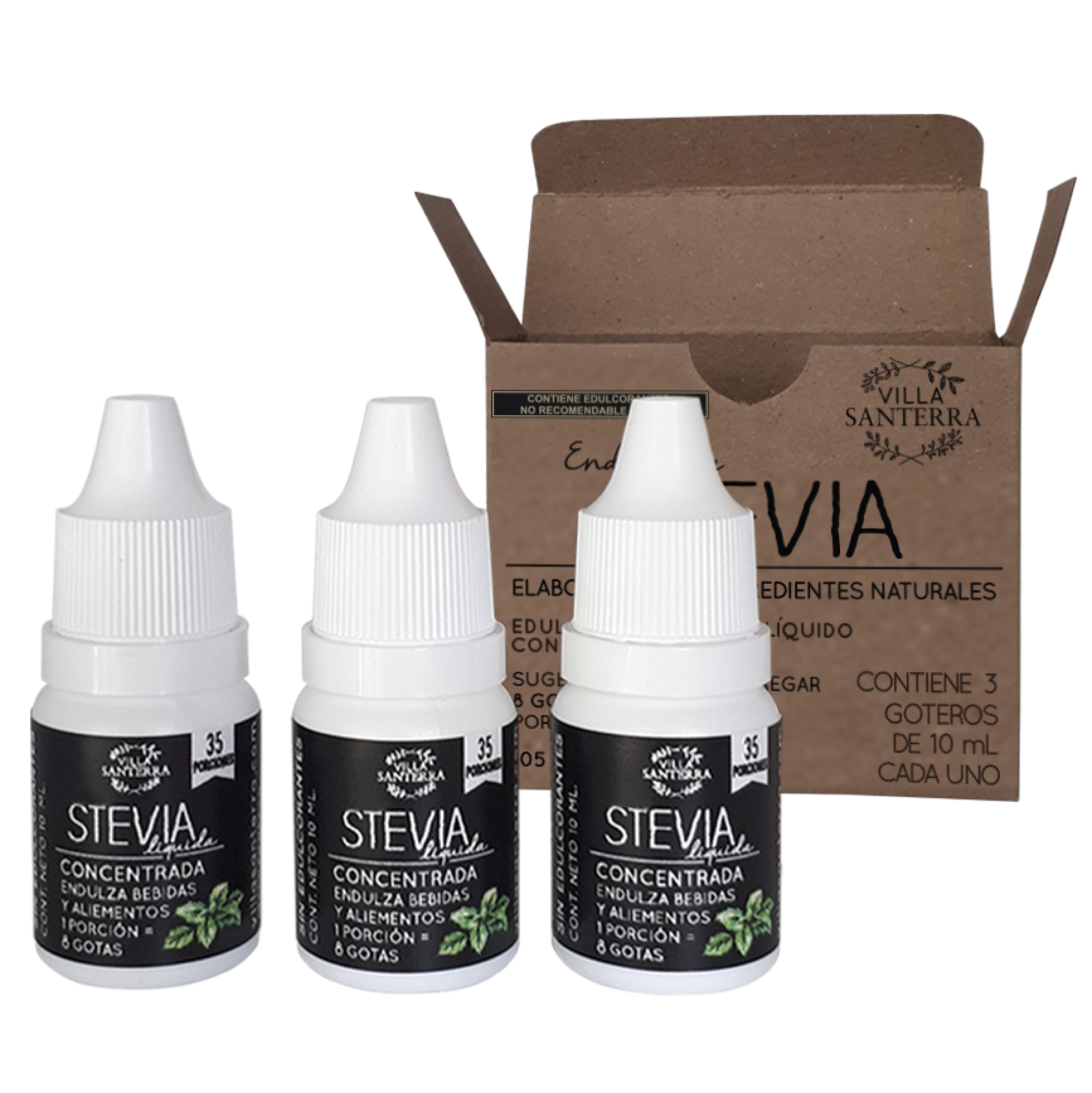 Stevia Líquida Villa Santerra (Portátil 105 porciones)