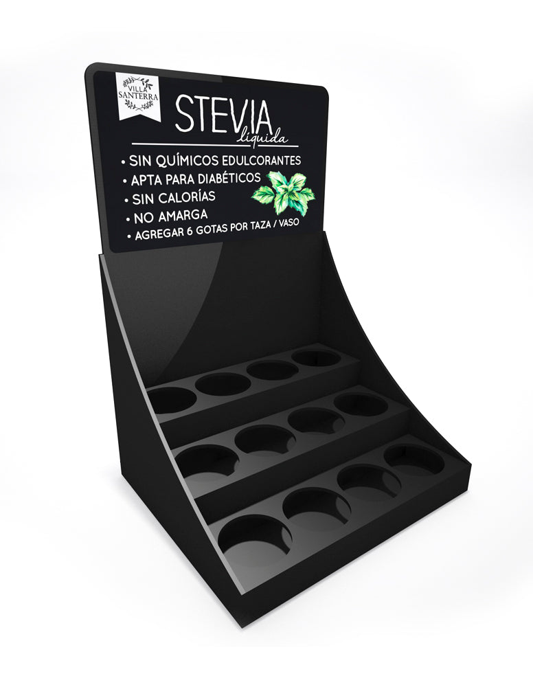 Kit 24 stevias líquidas para tiendas